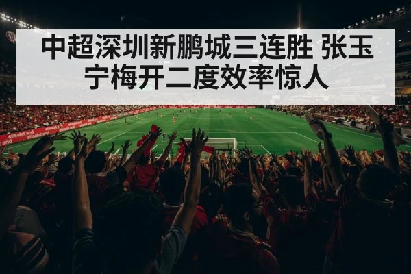 中超深圳新鹏城三连胜 张玉宁梅开二度效率惊人
